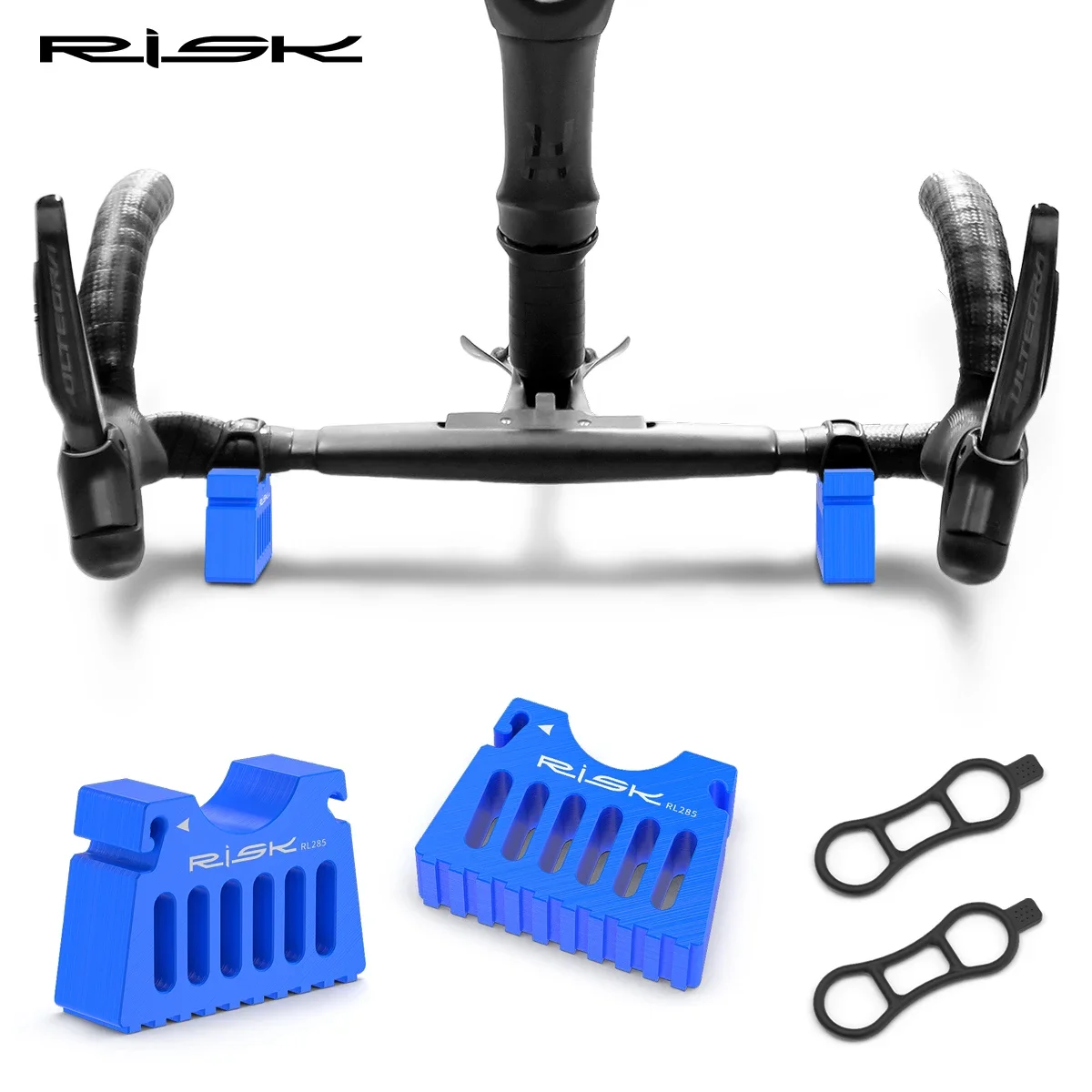 RISK 1 pair Bicycle Inverted Repair Stand Mountain Road Bike Front Handlebar Support Parking Rack Stabilizer Tool