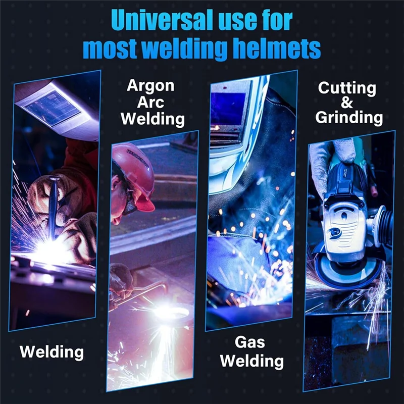 GTBL 6Pcs Welding Helmet Cover Lens For 3350,2450,750S&850S Series,Welding Hood Clear Lens Electric Welder Parts