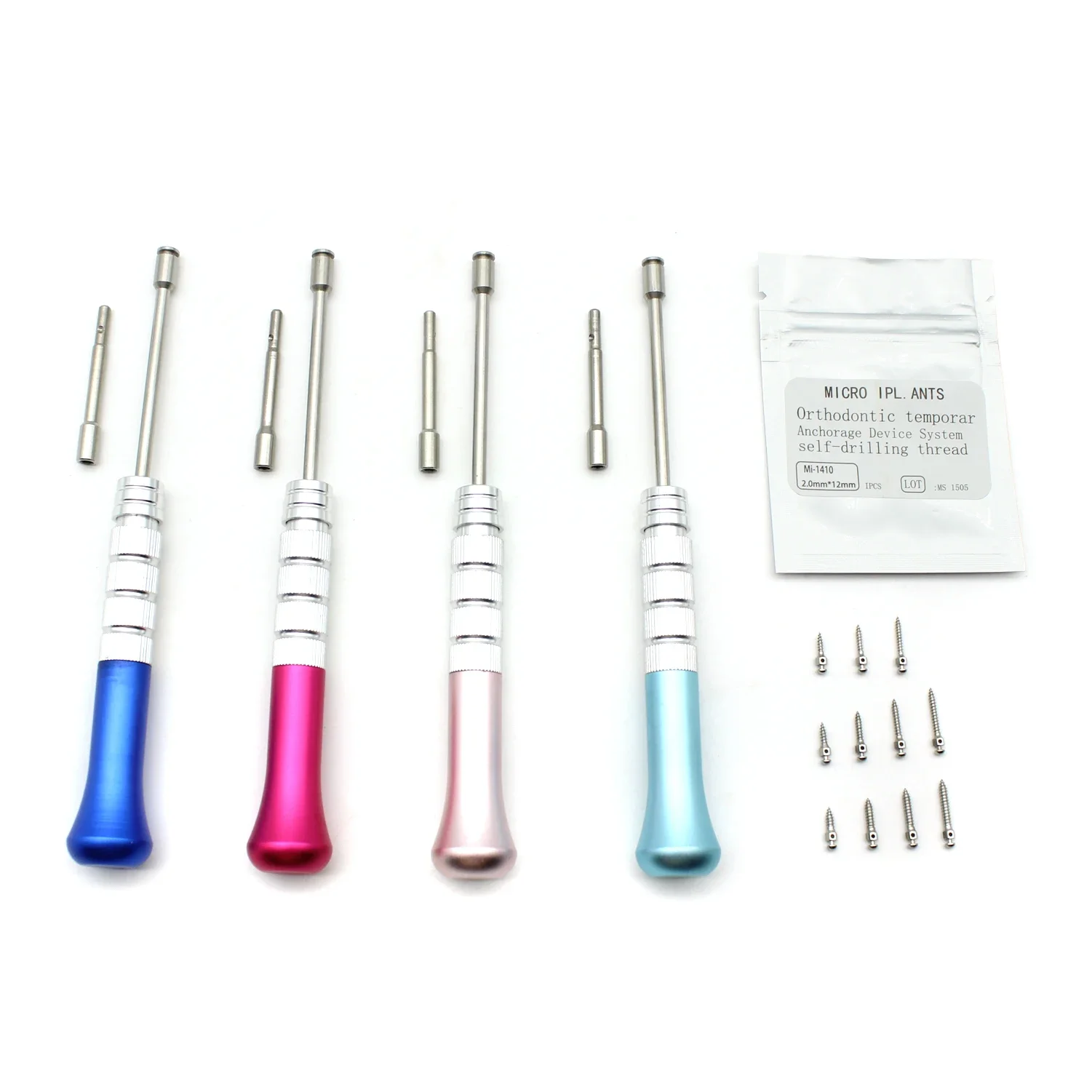 Dental Micro Implant Screwdriver Mini Orthodontic Screw Driver Self Drilling Handle Wrench Titanium Dentist Laboratory Tool Kit