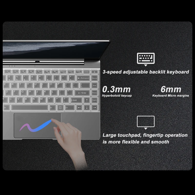 Mới Liệt Kê 15.6 Inch Intel Core N5095 CPU 8GB DDR4 1TB SSD Windows 10 Laptop Chơi Game Máy Tính Xách Tay bakclit Bàn Phím Máy Tính