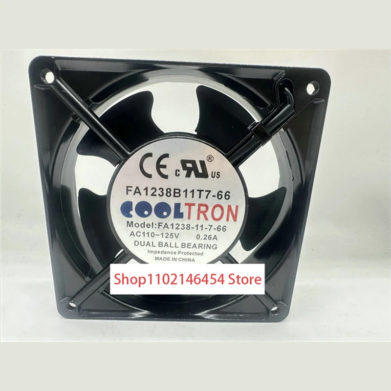 

1 шт. для COOLTRON FA1238-11-7-66 FA1238B11T7-66 AC 100/125 В 0,26 А 120x120x38 мм охлаждающий вентилятор