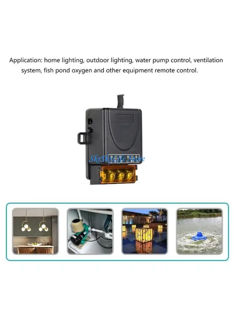 

E65E Multi Use Wireless Relays Receiver Board 315Mhz 433Mhz RF And 10A Capacity, Comes Transmitter Key