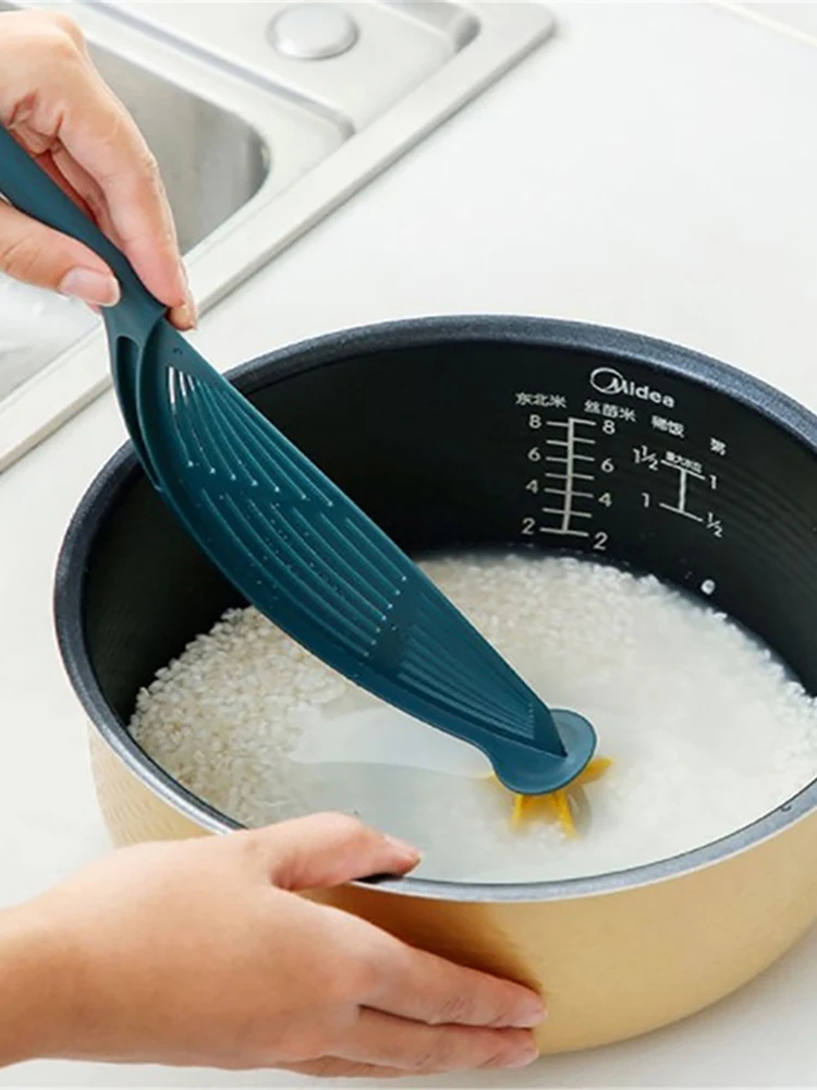 2pcs Dinnerware Rice Cooker Environmental Special Non Stick ABS Rice Spoon Kitchen Tool Spoons Soup Ladle Tableware