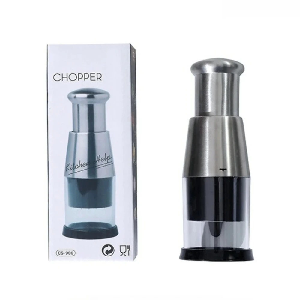 

1pc Kitchen Gadgets Garlic Presses Chop Stainless Steel Household Hand-pressed Garlic Paste Chopper Device Fruit Vegetable Tools