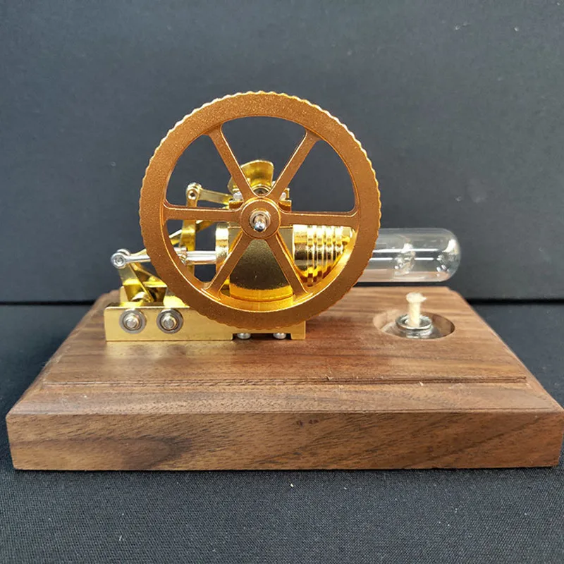 Stirling Engine Kit Physics Class Puzzle Coaxial Swing Arm Stirling Technology Interest Cultivation Model Engine Teaching Gift