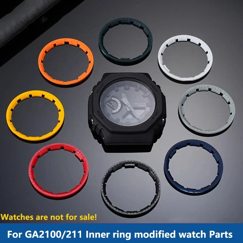 ga2100 ga2110 لتقوم بها بنفسك ساعة مقياس حلقة مؤشر ل كاسيو GA-2100 GA-2110 2IN1 ساعة علامة الطلب حلقة تجديد تعديل تعديل الرجال ساعة