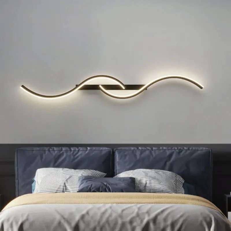 Applique Murale LED au Design Minimaliste Moderne, Luminaire Décoratif d'Nik, Idéal pour une Chambre à Coucher, un Salon ou un Canapé