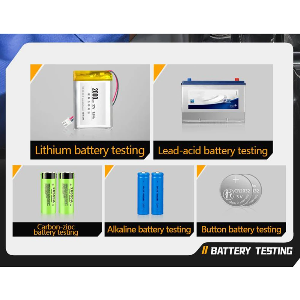 HRM-10 Internal Resistance Meter High Precision Voltage Resistance Measuring Home Tool Supplies Instruments And Accessories