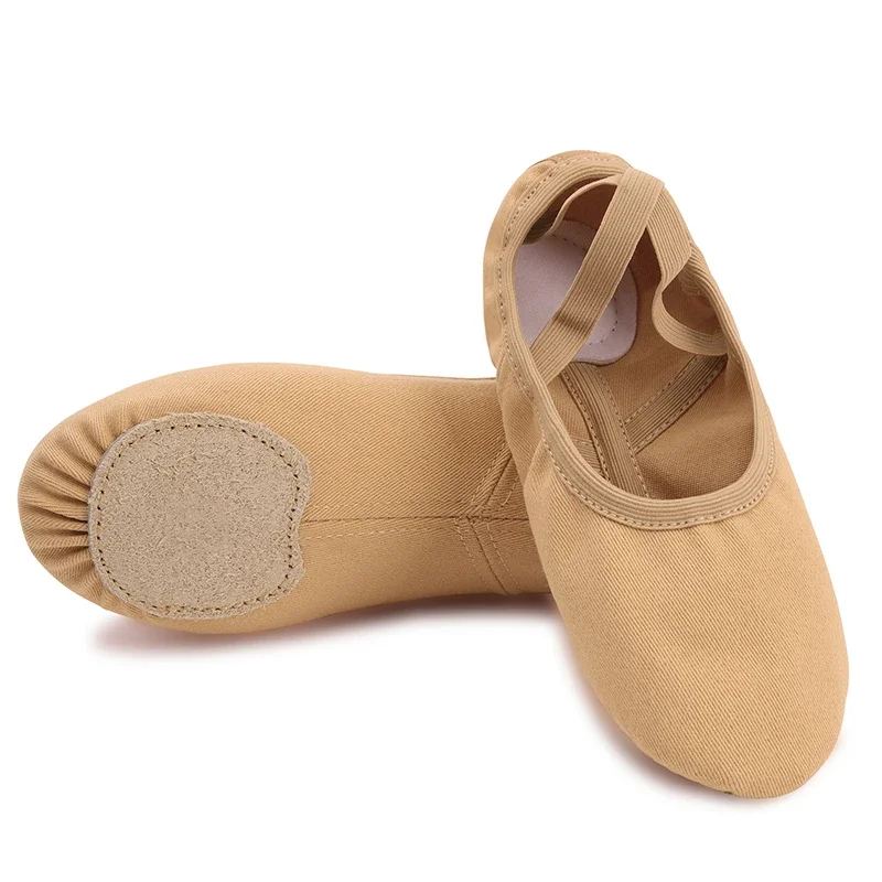 Professional Stretch Ballet Dance Shoes for Women Girls Split Soft Sole Canvas Ballet Slippers Elastic Fabric Ballet Shoes