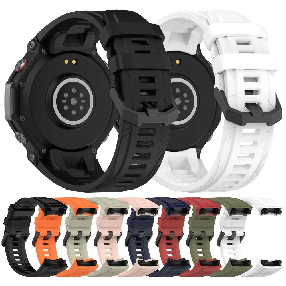 New Replacement Watch Strap Silicone With Tool Smartwatch Band Bracelet for Amazfit T-Rex 3