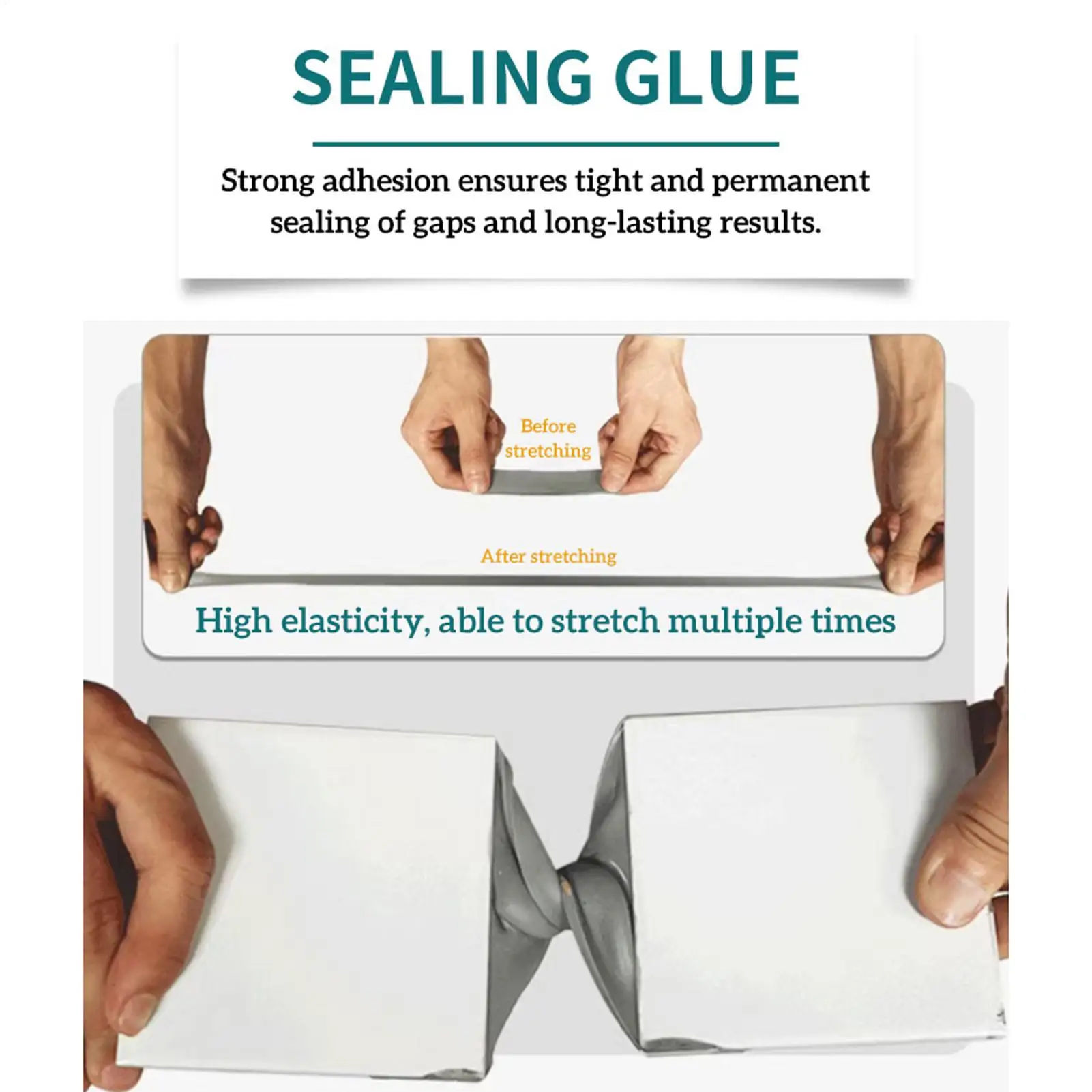 

Strong Adhesive Concrete Crack Filler 500ml Waterproof Repair Sealant Quick-Drying Leak Preventer For Kitchen, Garage, Corners