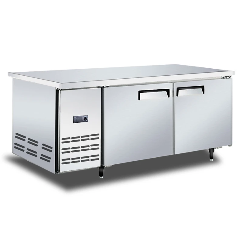 2022 Display Counter Fridge Counter Display Fridge Freezer Commercial Undercounter Fridge Stainless Steel 304/201 2 Door