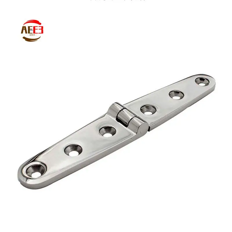 

AEE3-1 шт., сверхпрочная петля из нержавеющей стали 316, складная утолщенная плоская петля, фурнитура, серебро