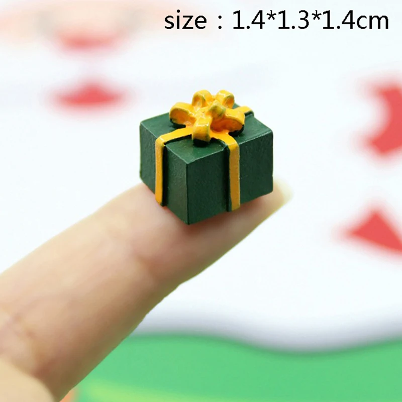 ドールハウス装飾用ミニチュアドールハウス,5個,1/12スケール,クリスマスギフトボックス,家の装飾アクセサリー