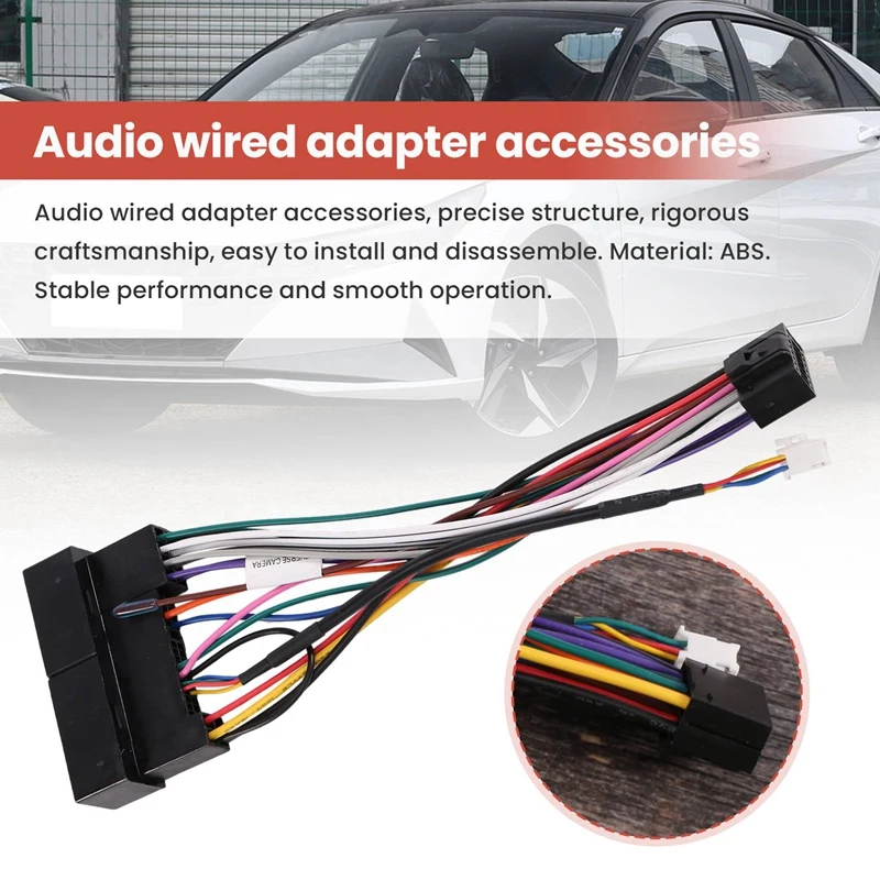 Car Stereo Audio 16-pinowy adapter wiązki przewodów zasilania Android dla KIA Carens K2/K3/K4/K5 Hyundai IX35 Elantra Sonata