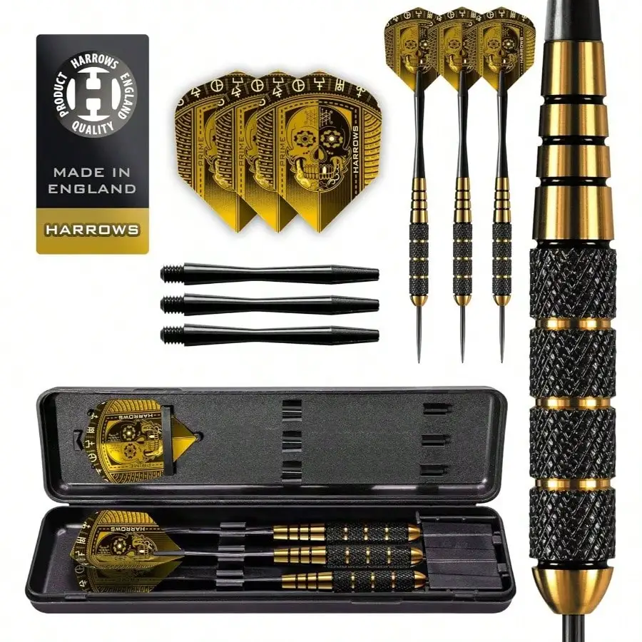 

Darts, Steel Tip Darts Set, Includes Speedline Shafts, Marathon Gold Dart Flights, Available In Sizes