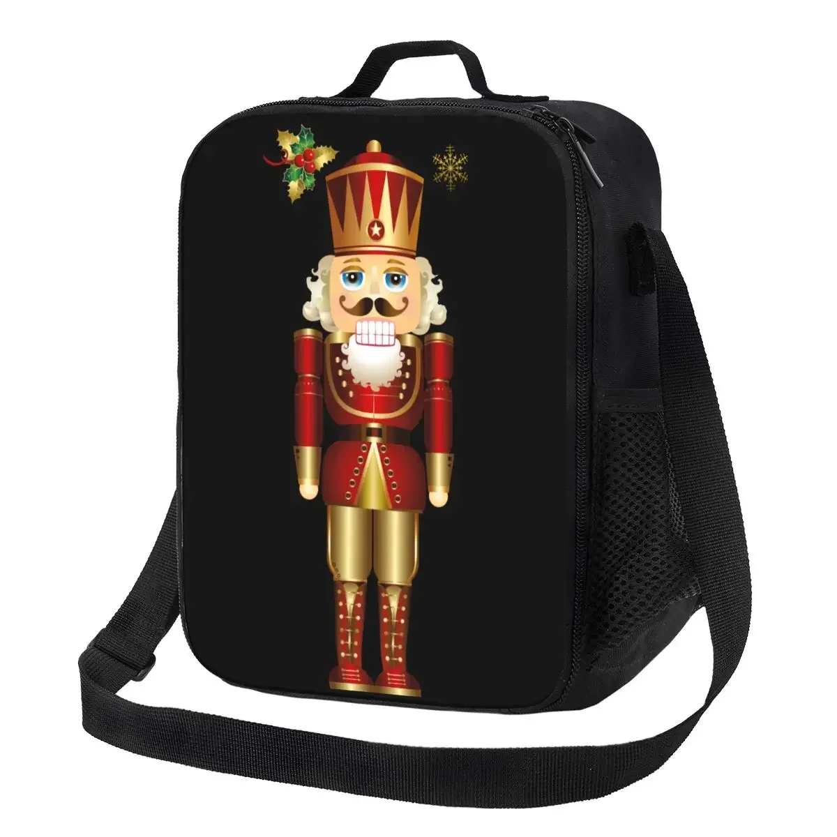 Custom Nutcracker Soldier King Lunch Bag Men Women Warm Cooler Insulated Lunch Boxes for Kids School