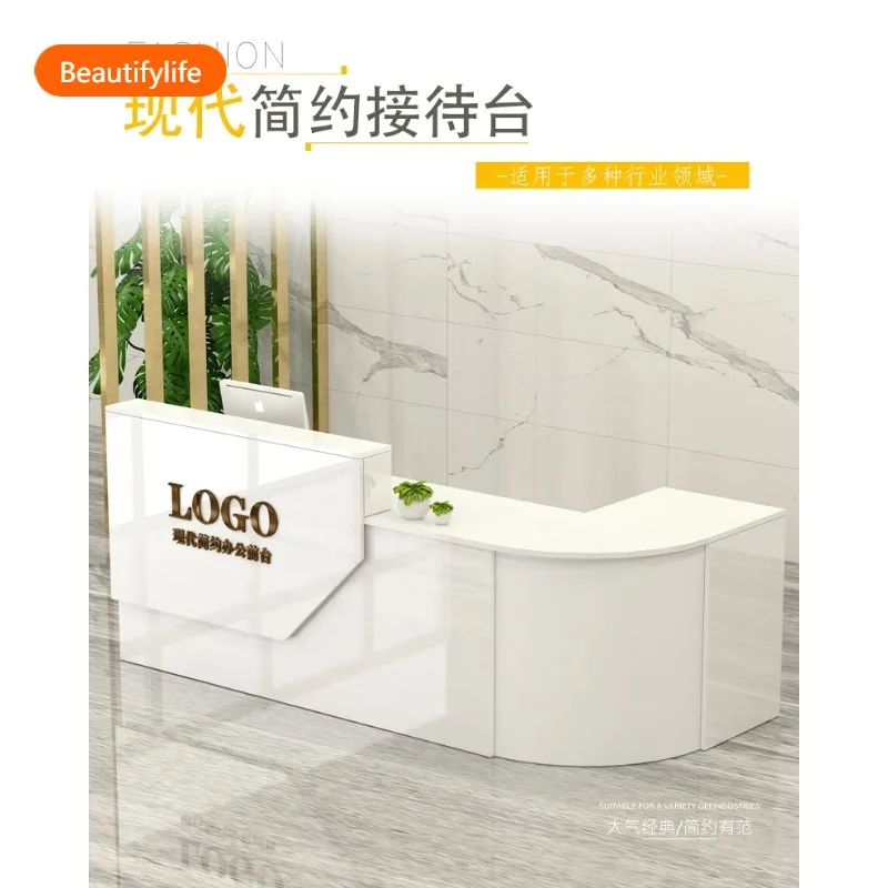 

Элегантная барная стойка, шкафные столы, элегантная скандинавская простая эстетичная гламурная стойка для приема, модная коммерческая мебель Mostrador