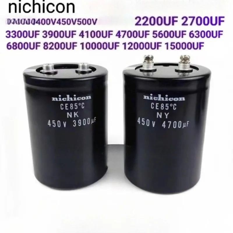 

(1pcs) Nichicon aluminum electrolytic capacitor 400V450V 2200UF/3300UF/4100UF/5600UF/6300UF/8200UF/10000uf/12000uf/15000uf/450V