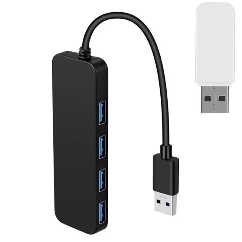 4 منافذ USB 2.0/3.0 نوع C 3.0 HUB عالية السرعة متعددة الفاصل USB محول المتوسع كابل للكمبيوتر المكتبي والكمبيوتر المحمول
