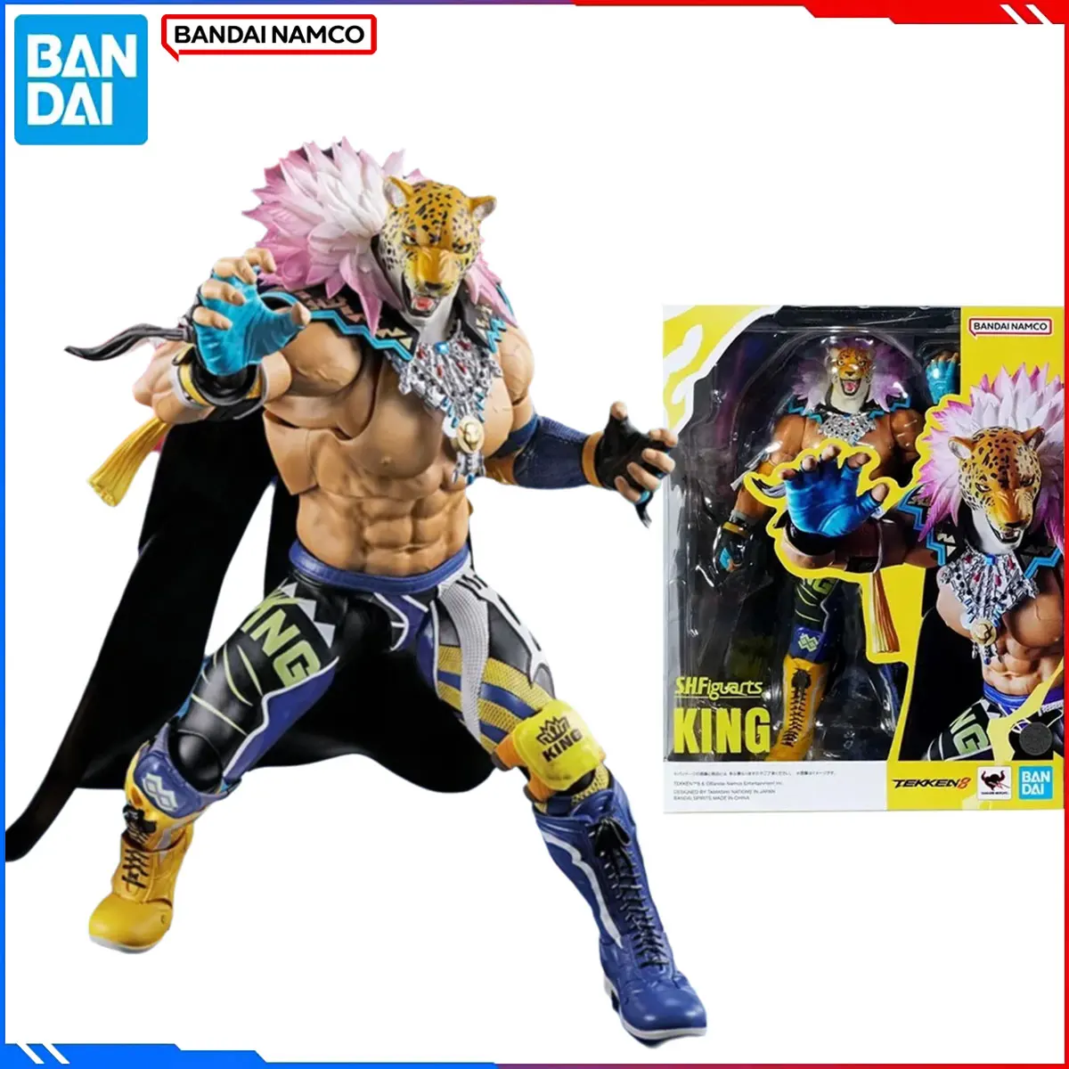 

Genuine Bandai Original Tekken 8 Figure Model Kits S.H.Figuarts 1/12 Anime Figures King Action Model Toys Gift for Christmas Kid