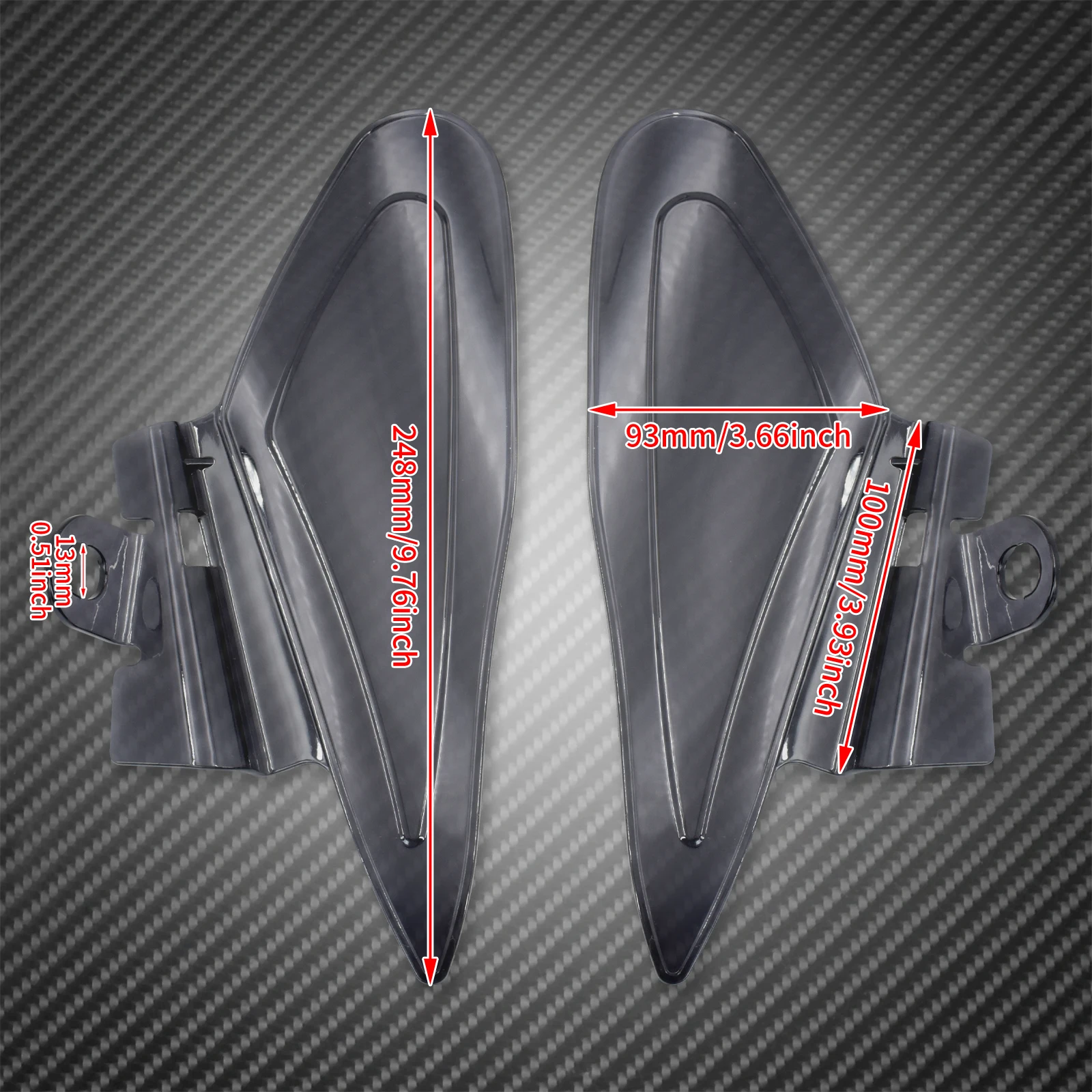 Motorcycle Grey Engine Saddle Shields Heat Air Deflectors For Indian Chief Chieftain Vintage Dark Horse Roadmaster 2014-2023