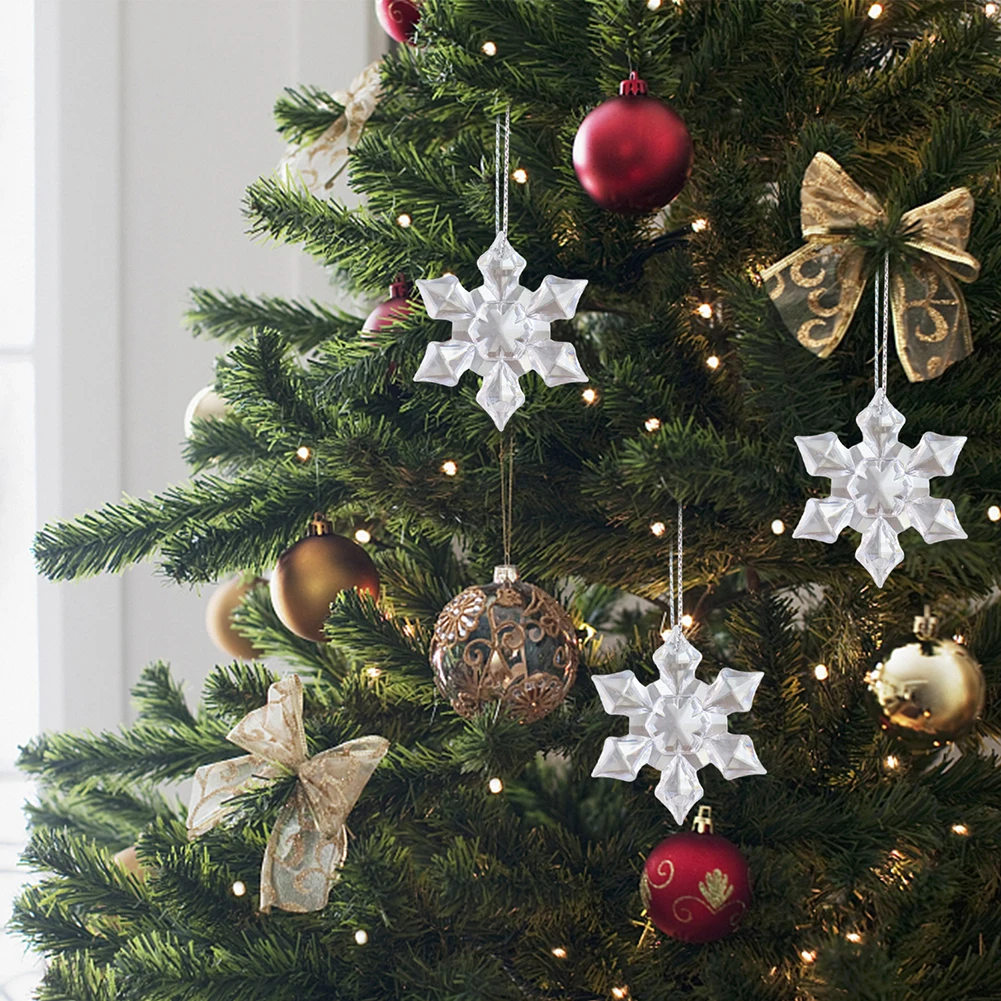 クリスタルクリスマスツリーペンダント、パーソナライズされた装飾、お祝いパーティー用品、10-50個