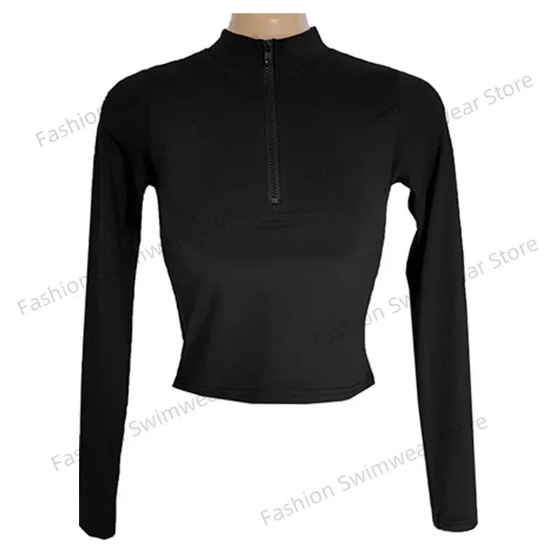 Nuovo bikini a T sexy Bal V-Ne lungo costume da bagno Sve termico primavera Spa Cover-Up costume da bagno sportivo in nylon da donna