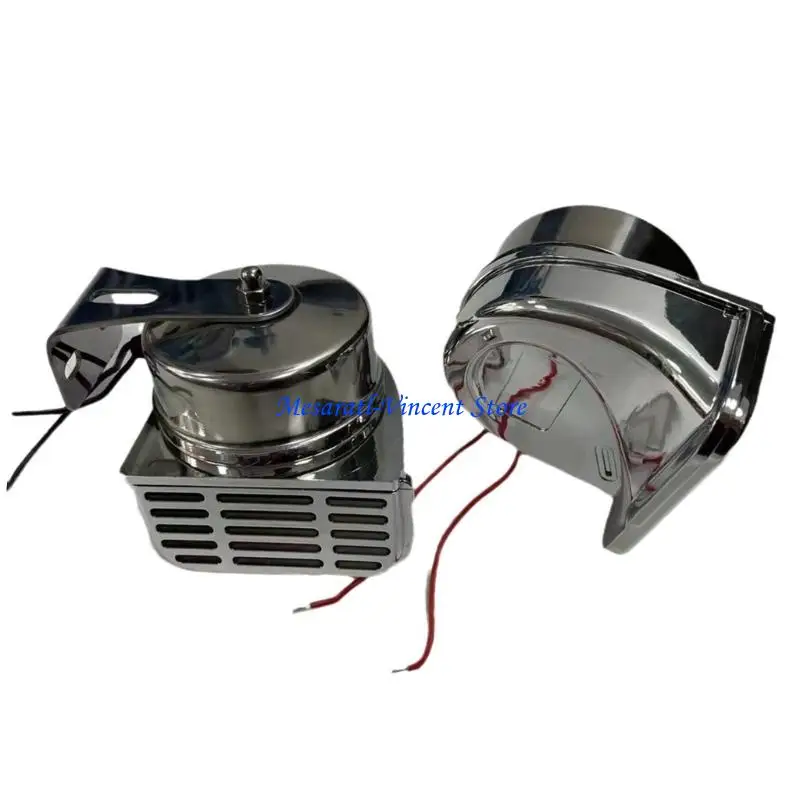 A70F Premium 12V 24V Autohupe aus Edelstahl mit zwei Tönen und lautem Ton – Detail 9