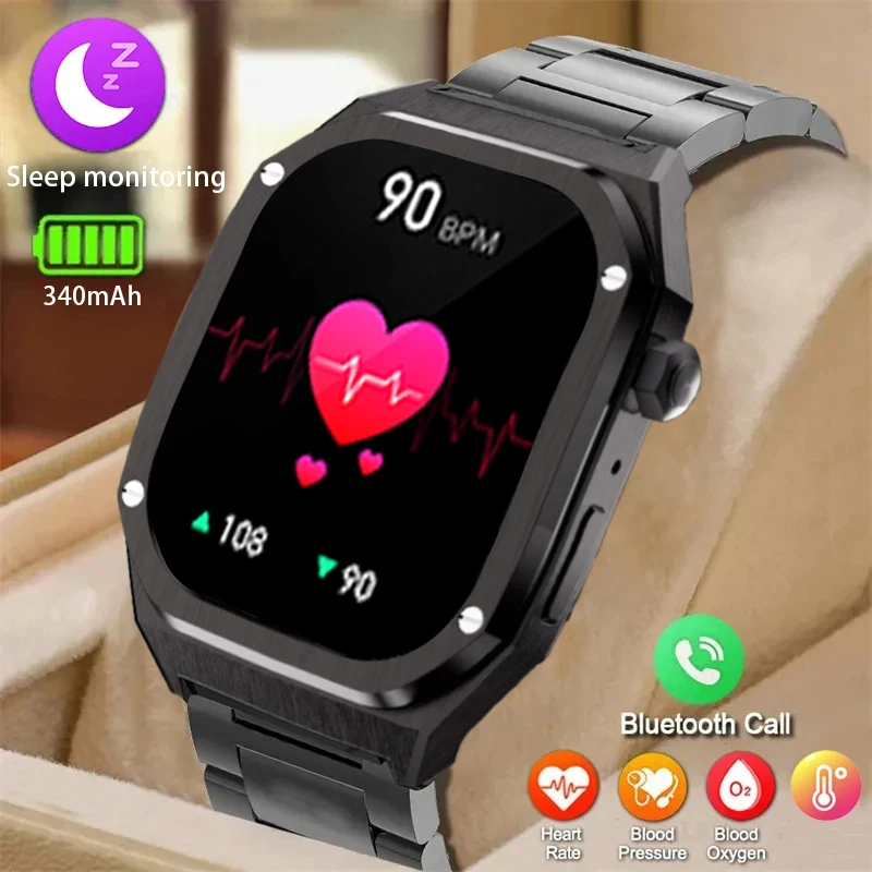 

Smart Watch 1.952" AMOLED with ECG Bluetooth Call NFC 24/7 Heart Rate Sleep Health Monitoring IP68 Smartwatch for iOS Android