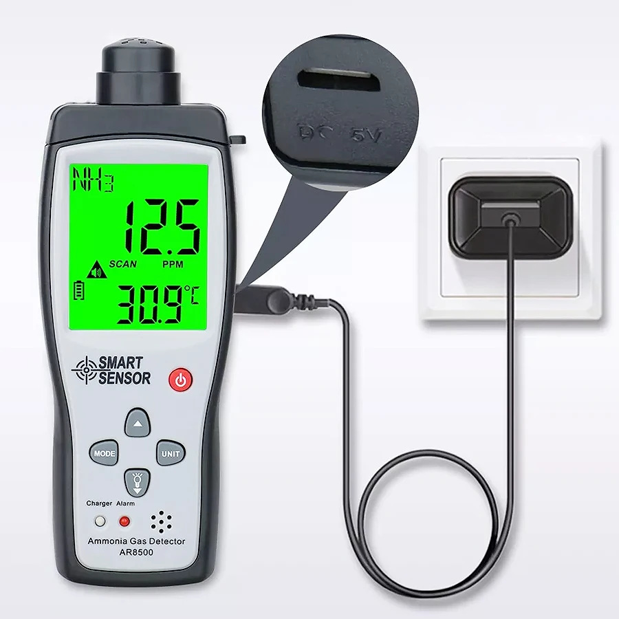 Smart Sensor AR8500 Digital Ammonia Gas Detector