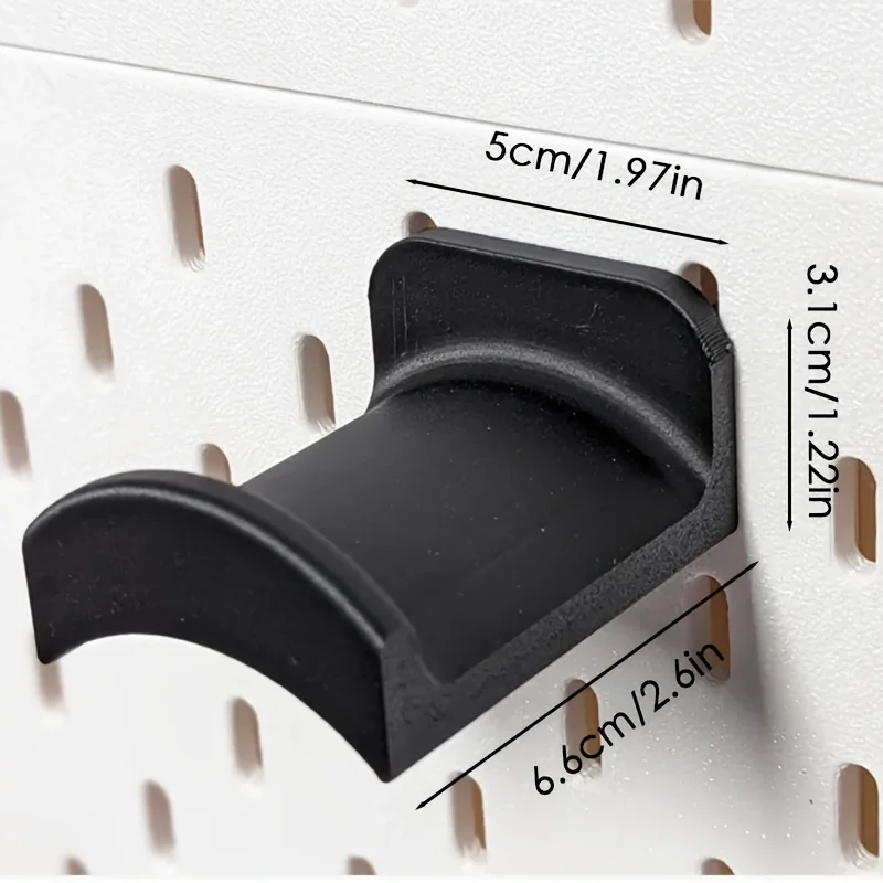1 Stück geeignet für Ikea Skadis Kopfhörer-Aufhänger, multifunktionaler Kunststoff-Headset-Display-Ständer, unverzichtbarer Desktop-Organizer – Detail 9