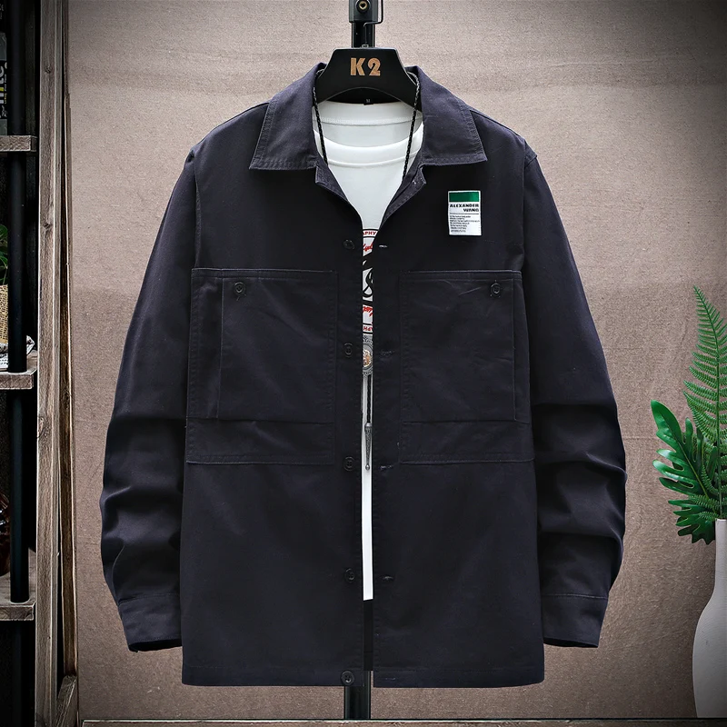 

Stylish Long Sleeve Men's Shirt Trendy Workwear Cotton Standard Fit Fashionable Autumn Spring Casual Shirt Youth Fashion