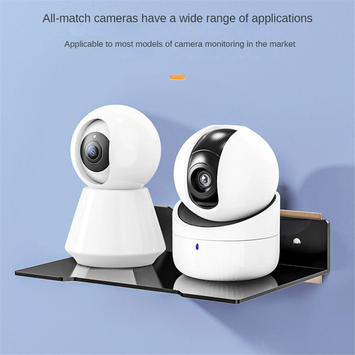 

Настенный держатель полки Плавающая подставка для полки Настенное крепление Стеллаж для хранения для ТВ-проектора Динамик Камера Маршрутизатор, Small E