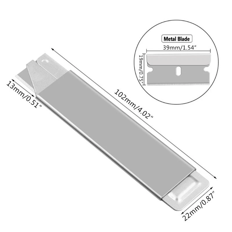 ステンレススチールユーティリティナイフ格納式紙ボックスカッターシャープブレードヘビーデューティーツール用