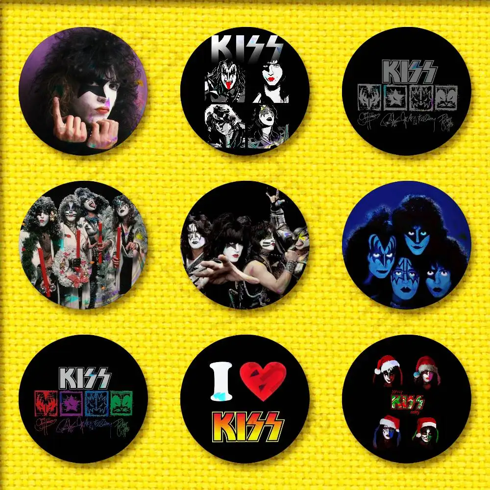

Alive K-Kiss Rock Band Badge For 32mm 25mm 44mm 75mm 58mm Round Pin Brooch Insignia Cover Decoration