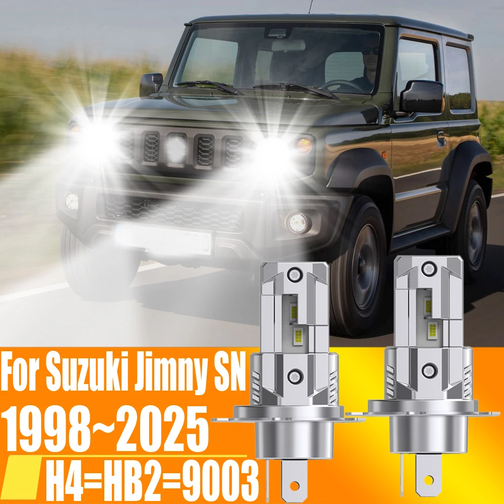 

H4 HB2 9003 Led Headlight Canbus No Error Car Bulb High Power White Fog Light Diode Lamp 12v 55w For Suzuki Jimny SN 1998~2025