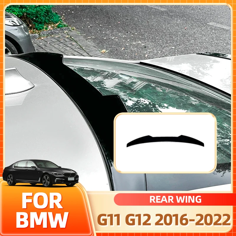 

Glasses Holder Hot For BMW 7 Series G11 G12 2016-2022 Car Trunk Roof Spoiler Rear Top Tail Wing Spoiler Car Body Kit Modifica