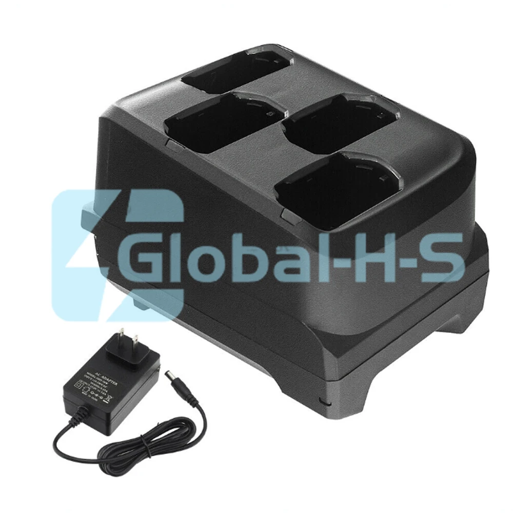 

New 4-Slot Battery Charging Cradle & Adapter power For Zebra MC3200 MC330M/K