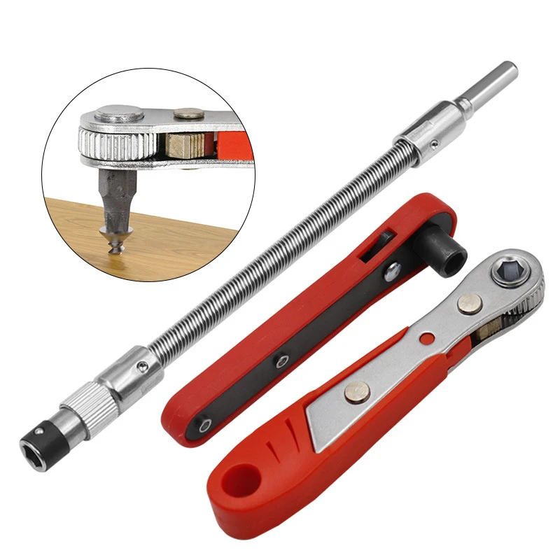 Imagem -02 - Mini Hexagon Ratchet Spanner Quick Release Soquete Ferramentas Household Handle Reparação Chave Chave de Fenda para Carro e Veículo 4