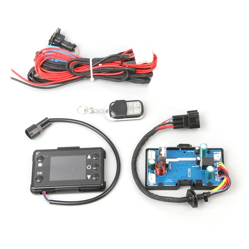 For 12V 5KW Control Board Motherboard LCD Monitor Switch+Remote Control Car Air Parking Heater Car Heater Accessories