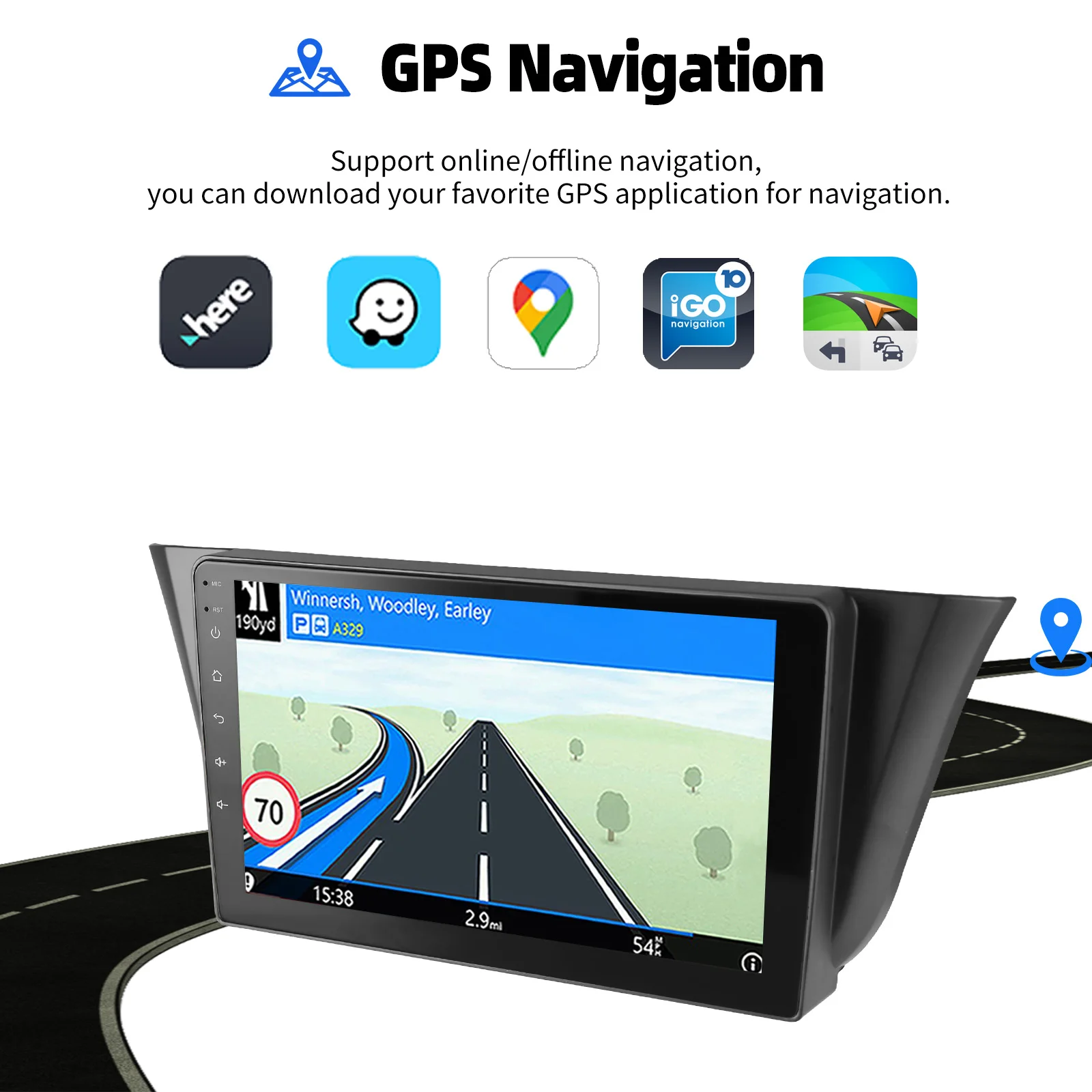 ESSGOO 9-Zoll Wireless Carplay für Iveco Daily 2014-2021 Autoradio Android 15 GPS NAV SWC Bluetooth Wifi RDS USB FM Mirror Link – Detail 9
