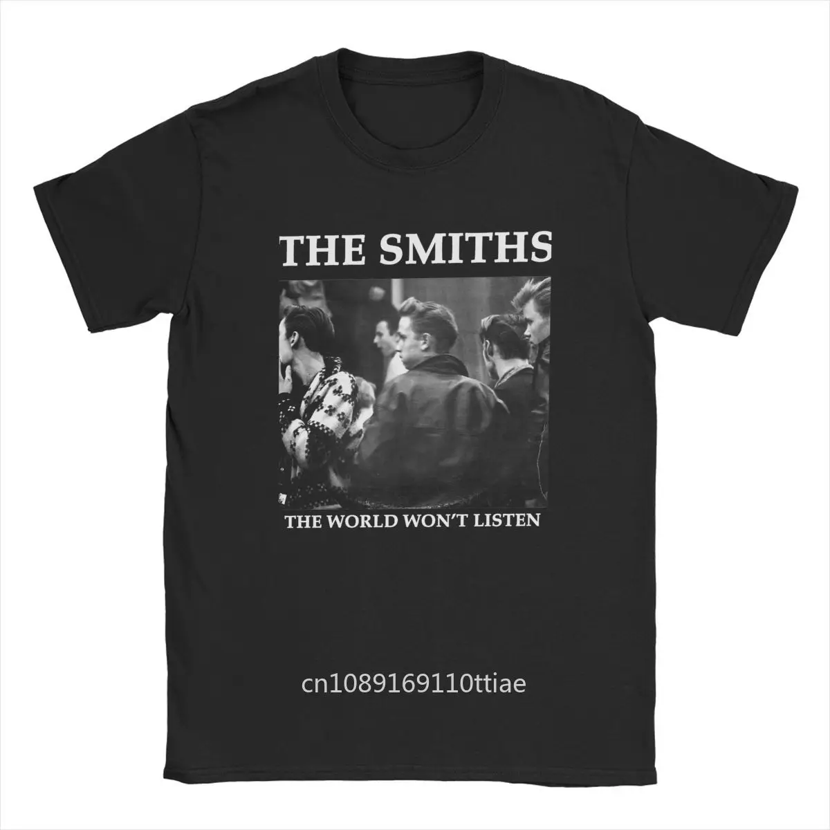 Vintage The World Wont Listen The Smiths Morrissey T-Shirt Men O Neck 100% Cotton T Shirts Short Sleeve Tee Shirt Gift Idea Tops