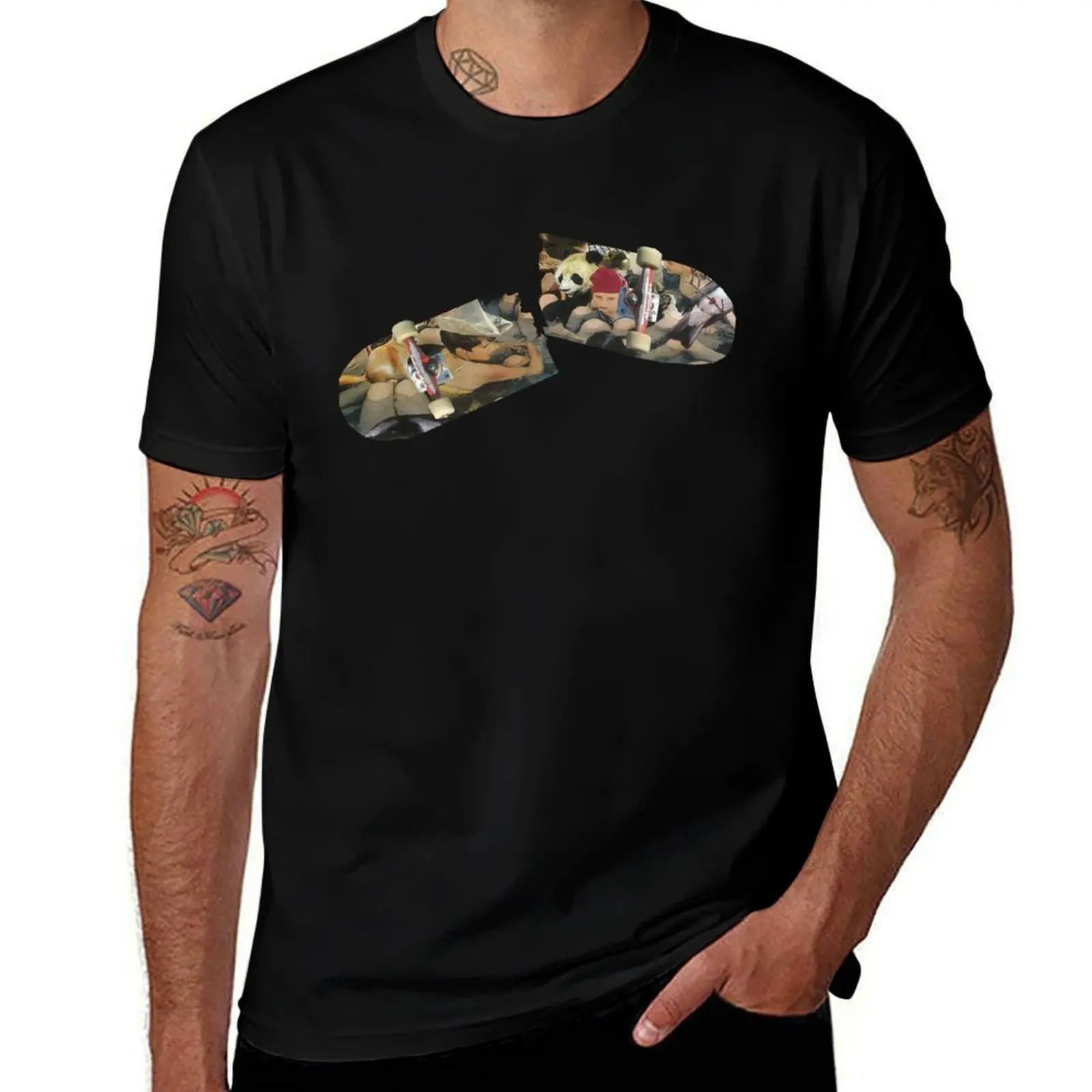 

Person Pitch Skateboard T-Shirt t shirts cotton 100% t shirt custom print T-Shirt
