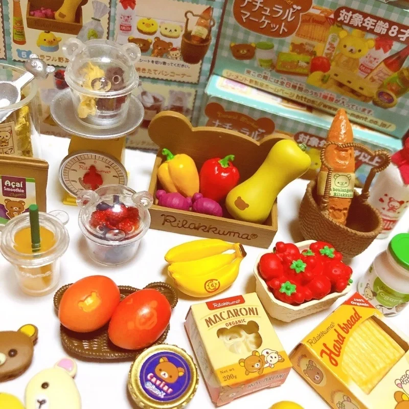 Rement Miniatuur Scène Luie Beer Supermarkt Blind Box - Natuurlijke markt Desktop Decoraties Verzamelfiguren voor hobby's