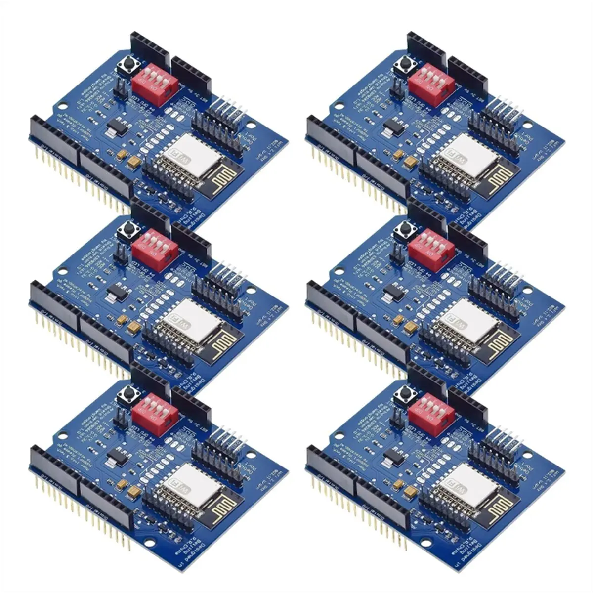 《Factory Direct》ESP8266 ESP-12E UART WIFI Wireless Shield Development Board for R3 Circuits Boards Modules ONE 6PCS