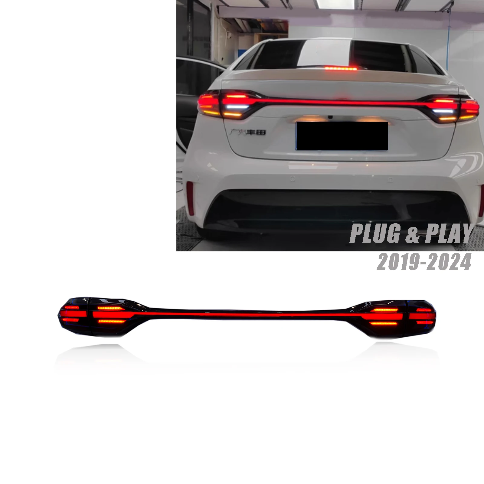 

LED Tail Lights for Levin/Corolla 2019-2023 - Sequential Signals, Trunk Light, Plug & Play