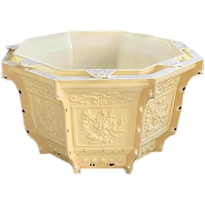Octagonal polygonal flower pot mold cement pot homemade plate model large extra large plastic bonsai template