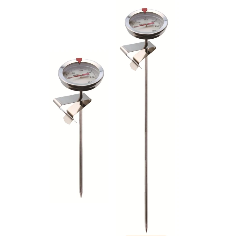 Cooking Thermometer for Deep Fry Stainless Steel Food Grade Probe Fast Instant Read 0-300℃ Best for Turkey BBQ Grill