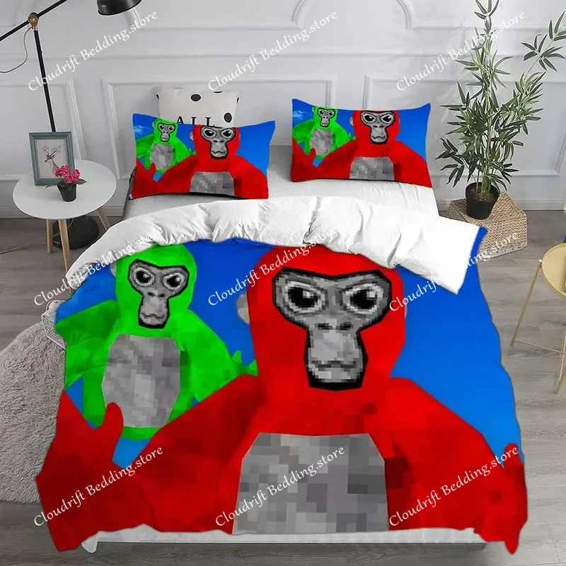 

Комплекты постельного белья Game Gorilla Tag: одеяло, покрывало, пододеяльник, наволочки, декор для спальни, домашний текстиль